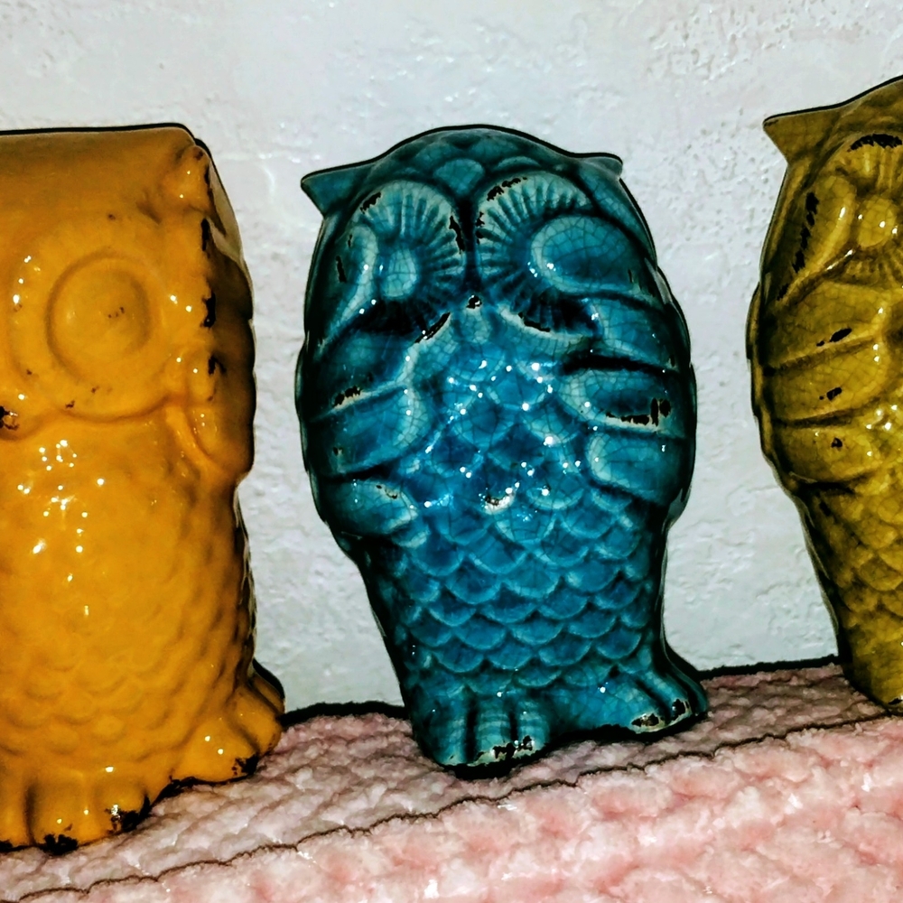 Hear No See No Speak No Evil Owls 3 Of Them